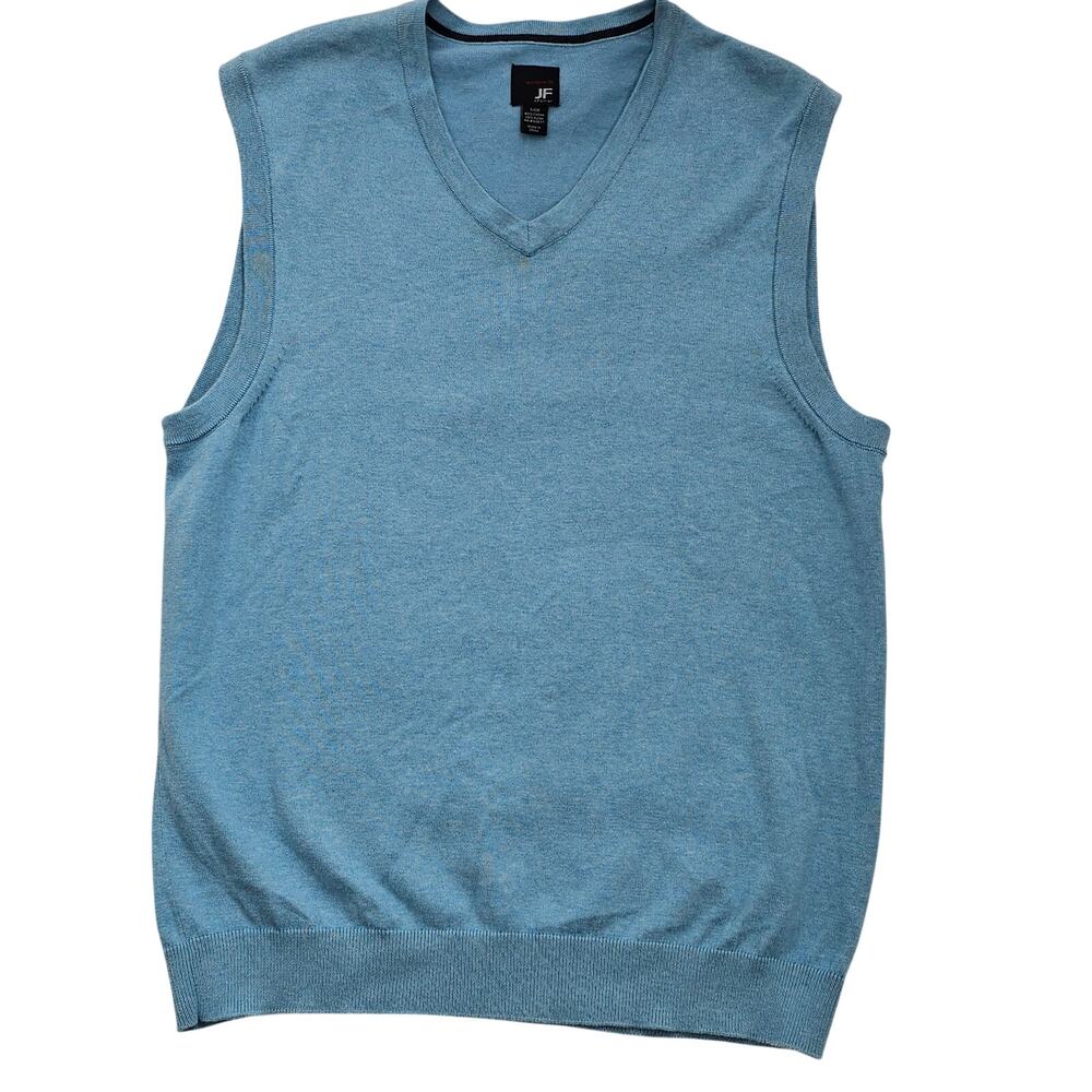 Men's Sweater Vest baby blue vee neck grandpa academia preppy trad Small